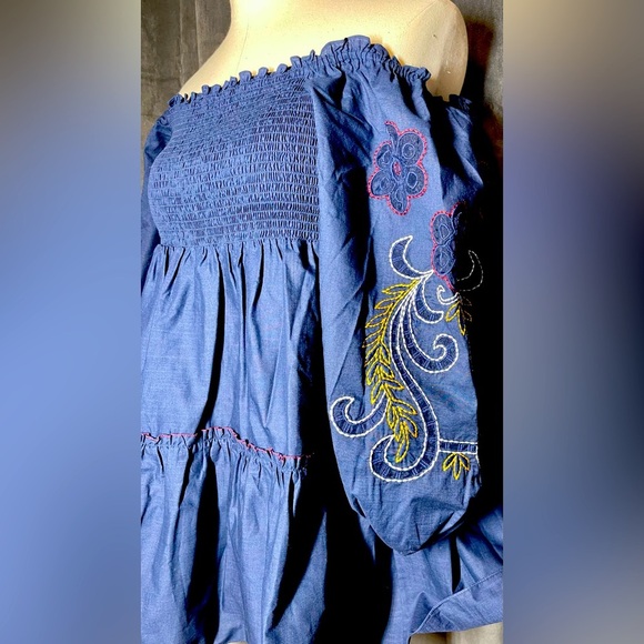 Sachin & Babi | Lola Linen Dress | Mini Dress | Embroidery | Women’s L - Picture 3 of 5